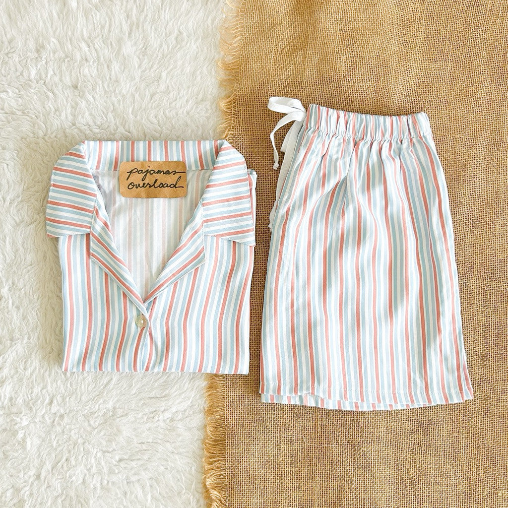 JOY LIMITED PRINT | challis/softlinen shortsleeves + shorts sleepwear pajama set | PajamasOverload