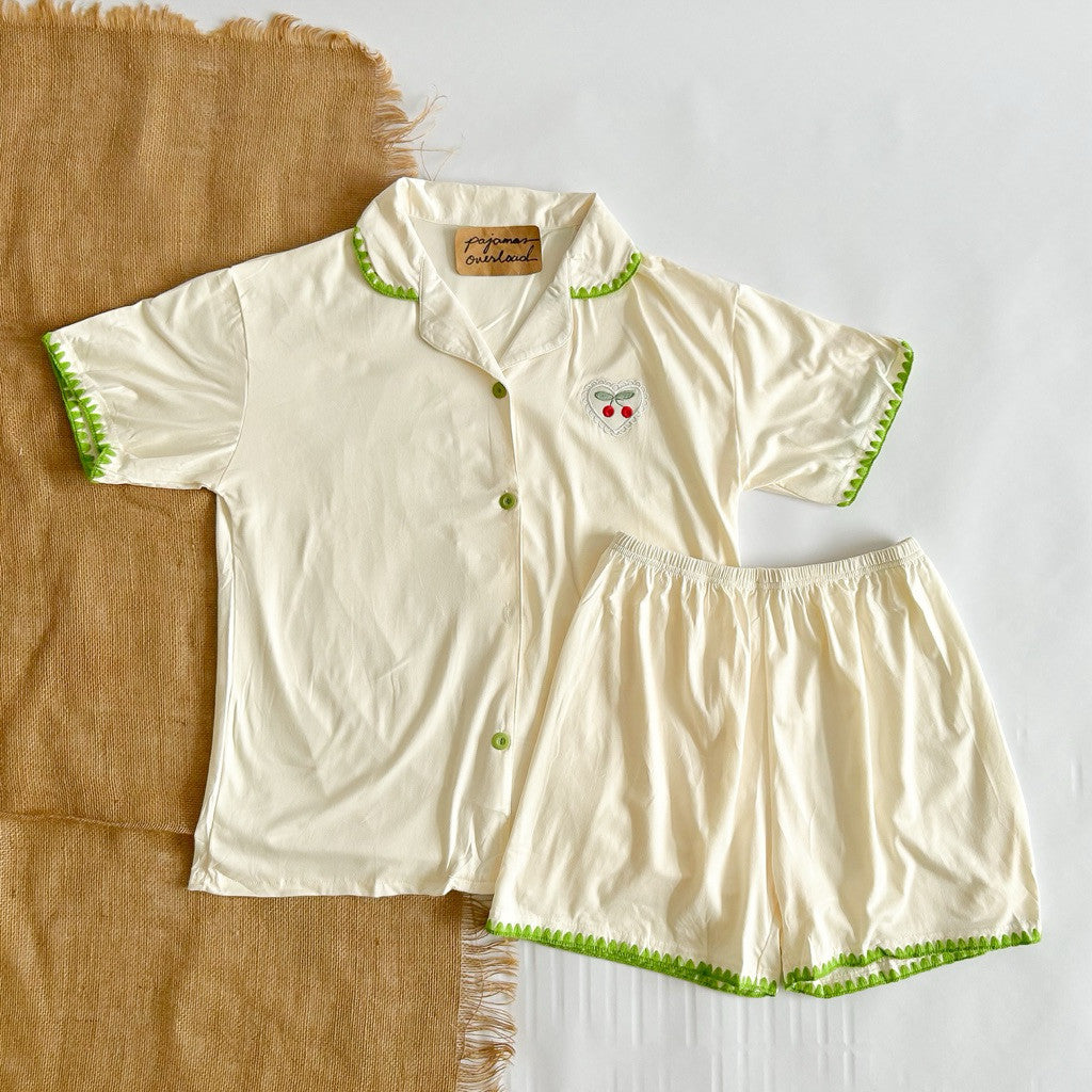 CHANDLER | polycotton shortsleeves + shorts pajama set | PajamasOverload
