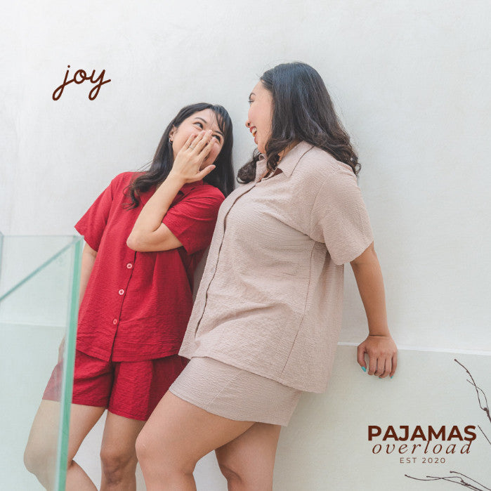 JOY | bubble gauze shortsleeves + shorts sleepwear set | PajamasOverload
