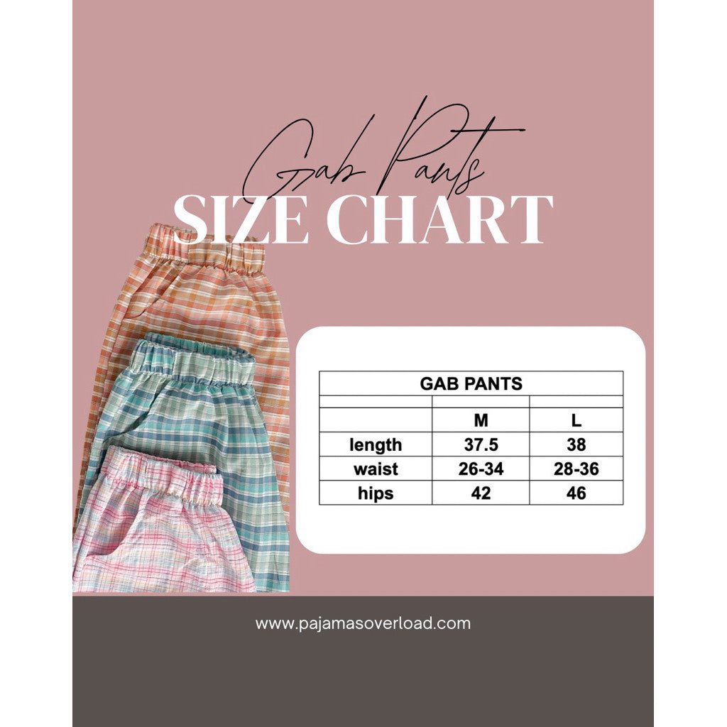 GAB PANTS | Cotton / crumpled flowy pants with pocket | PajamasOverload