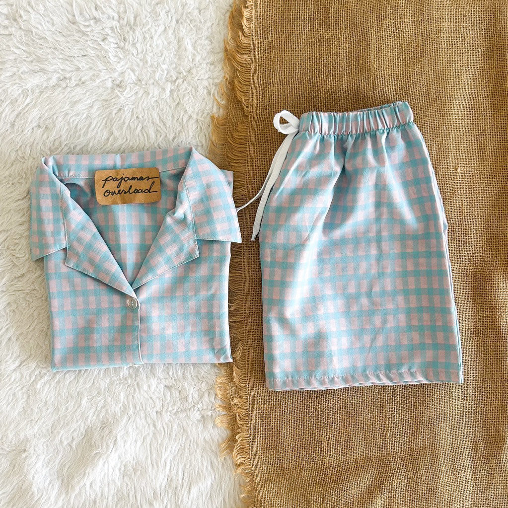 JOY LIMITED PRINT | challis/softlinen shortsleeves + shorts sleepwear pajama set | PajamasOverload