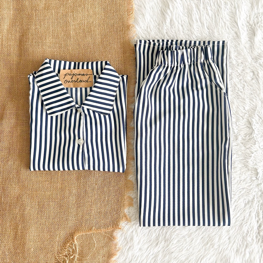 JULIANA PANTS | soft linen / cotton shortsleeves + pants buttondown set | PajamasOverload