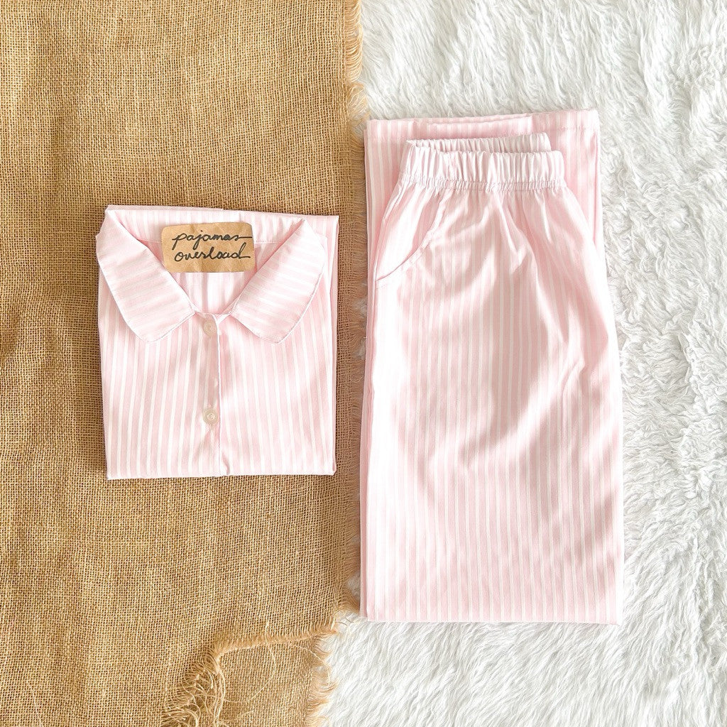 JULIANA PANTS | soft linen / cotton shortsleeves + pants buttondown set | PajamasOverload