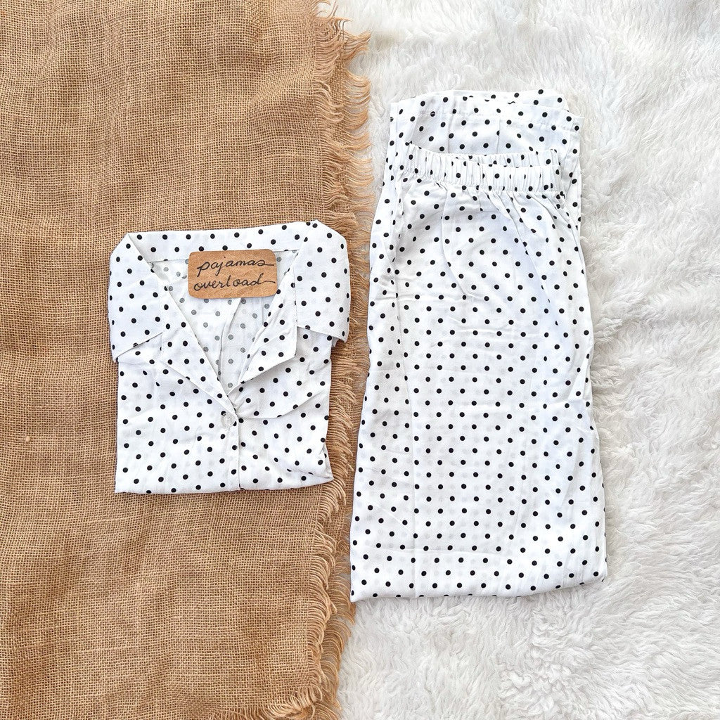 MERLIN FAMILY | challis/soft linen shortsleeves + pants sleepwear set for kids | PajamasOverload
