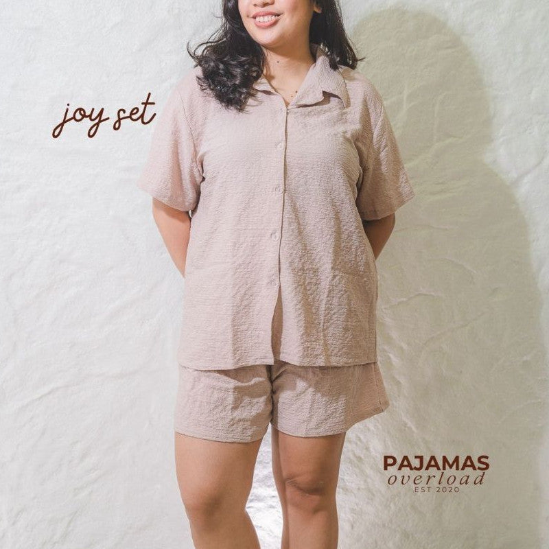 JOY | bubble gauze shortsleeves + shorts sleepwear set | PajamasOverload