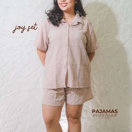 JOY | bubble gauze shortsleeves + shorts sleepwear set | PajamasOverload