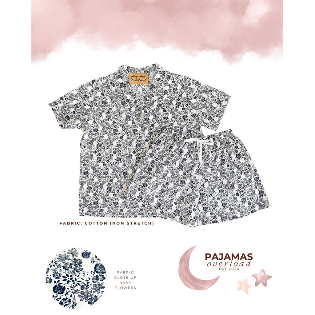 JOY LIMITED PRINT | challis/softlinen shortsleeves + shorts sleepwear pajama set | PajamasOverload