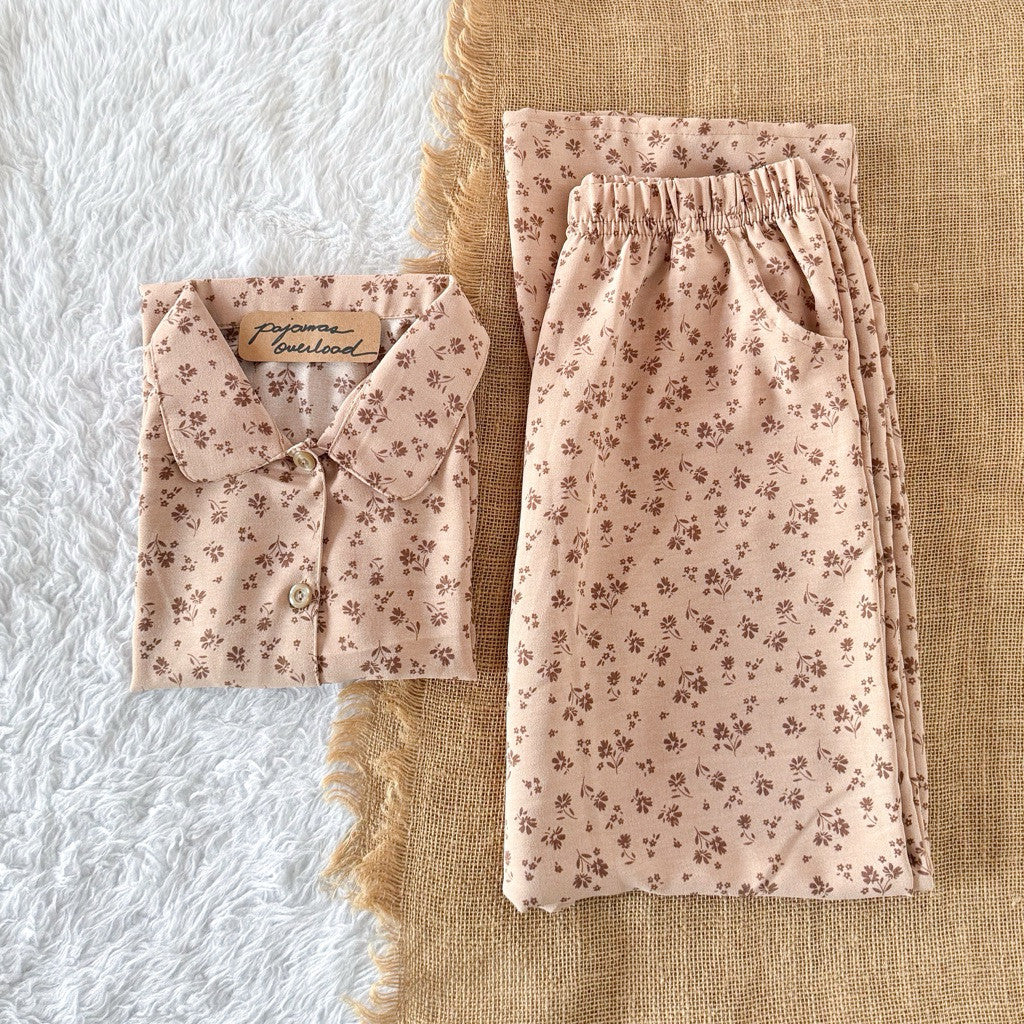JULIANA PANTS | soft linen shortsleeves + shorts buttondown set | PajamasOverload