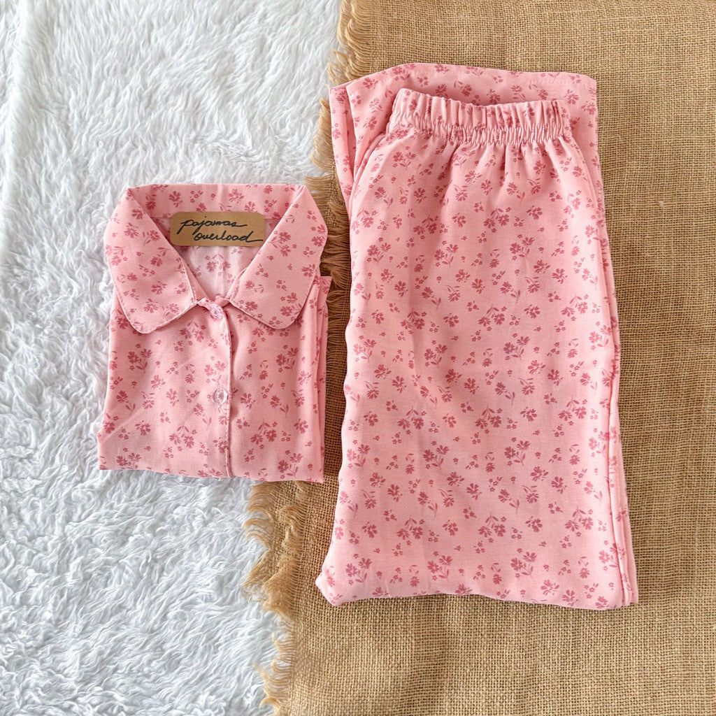 JULIANA PANTS | soft linen shortsleeves + shorts buttondown set | PajamasOverload