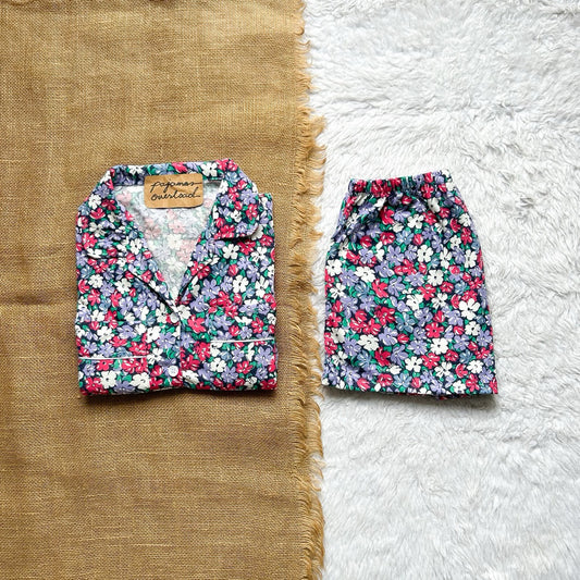 TOKYO | cotton jersey shortsleeves padded pocket + short sleepwear set | PajamasOverload