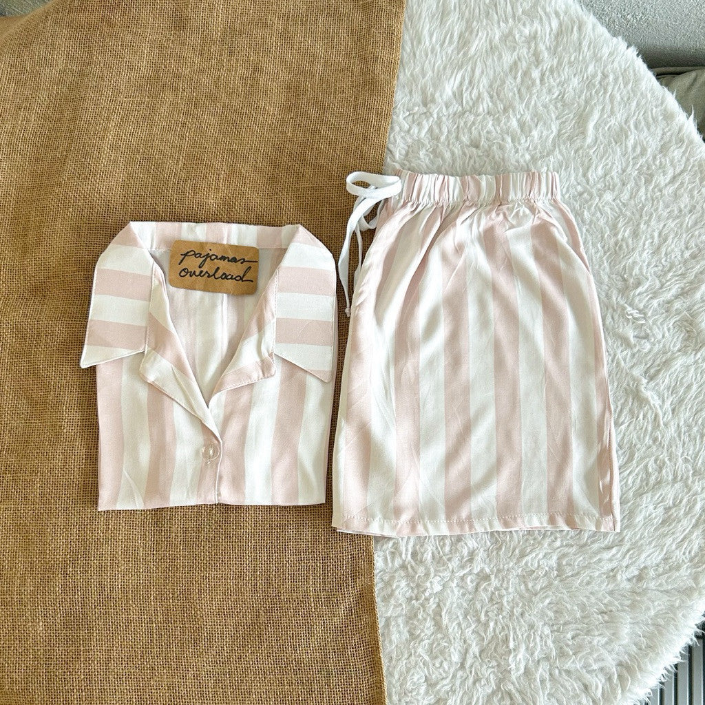 JOY LIMITED PRINT | challis/softlinen shortsleeves + shorts sleepwear pajama set | PajamasOverload