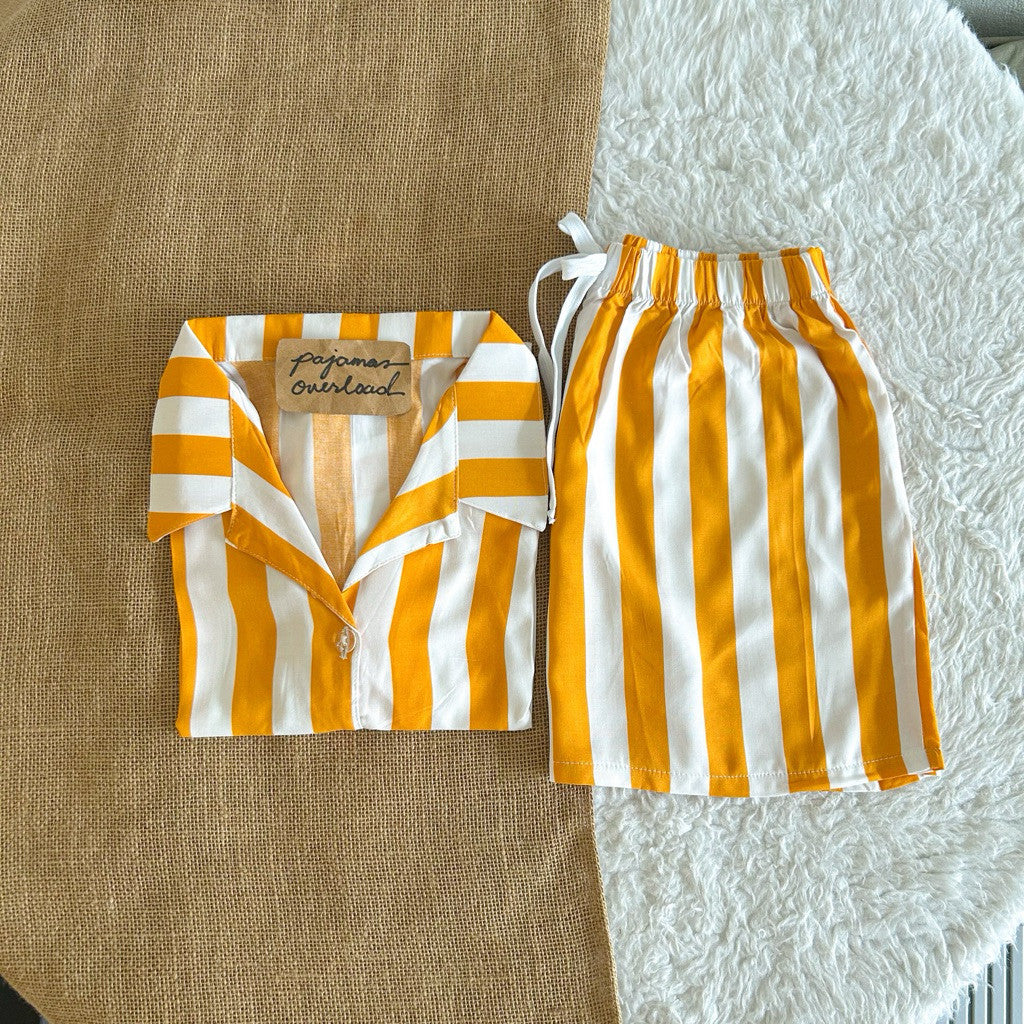 JOY LIMITED PRINT | challis/softlinen shortsleeves + shorts sleepwear pajama set | PajamasOverload