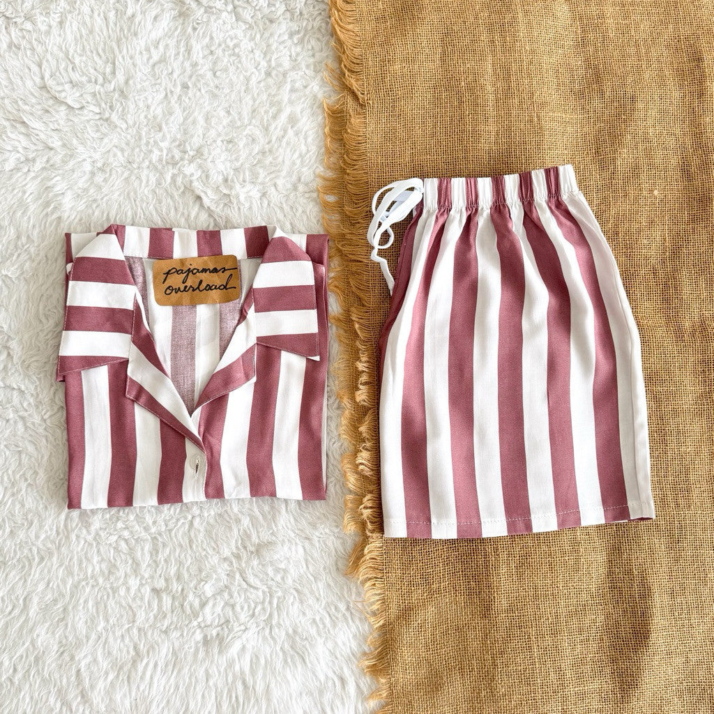 JOY LIMITED PRINT | challis/softlinen shortsleeves + shorts sleepwear pajama set | PajamasOverload