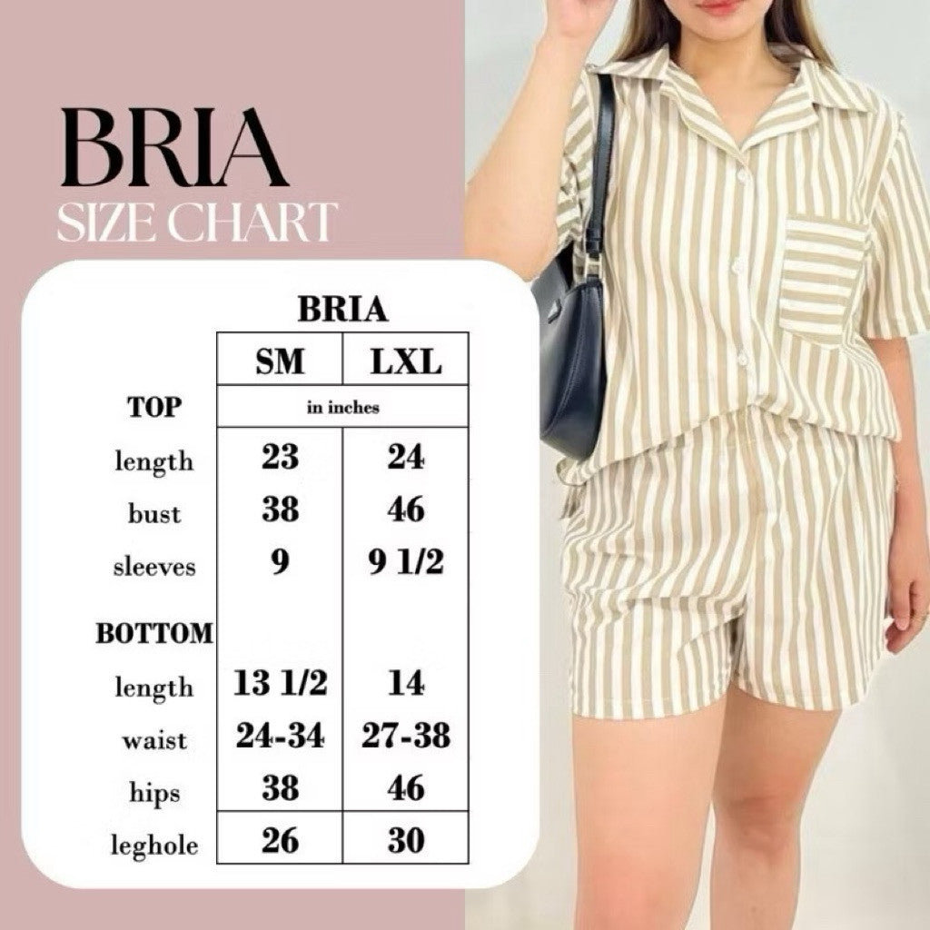 BRIA | viscose linen shortsleeves + shorts sleepwear pajama set | PajamasOverload