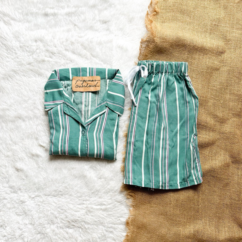 JOY LIMITED PRINT | challis/softlinen shortsleeves + shorts sleepwear pajama set | PajamasOverload